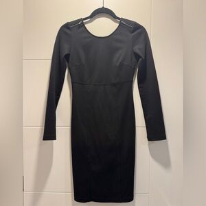 Elegant Black Long Sleeve Dress